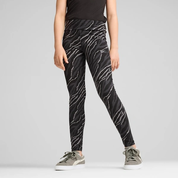 ¡PUMA ESS+ ANIMAL! Leggings para peques grandes: ¡Un rugido de estilo salvaje y comodidad!